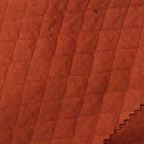 Terracotta Tone-on-Tone Diamond Interlock Knit, Cotton-Poly — photo 1