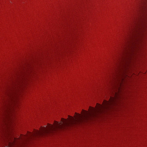 Polyester Viscose Stretch Ponte Knit Fabric, 350 gsm, 170 cm — Red