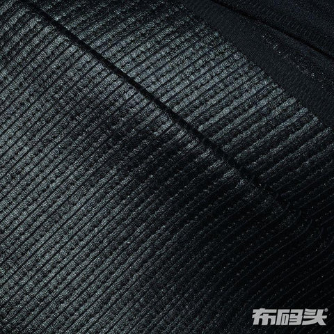 100% Polyester Knit Fabric, 190 gsm, 150 cm — Black