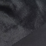 Polyester Cotton Stretch Velvet Fabric, 340 gsm, 160 cm — Black — photo 1