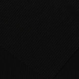 Brushed Polyester Stretch Rib Knit Fabric, 230 gsm, 175 cm — Black — photo 1