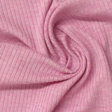 Pink Marl Rib Knit, Viscose — photo 1