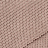 Brushed Polyester Stretch Waffle Knit Fabric, 220 gsm, 135 cm — Pink — photo 1