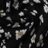 Black Animal Print Jacquard, Poly-Viscose, 260 gsm — photo 1
