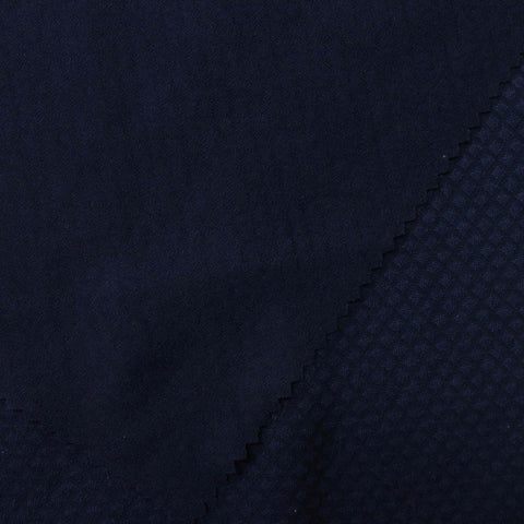 Dark Blue Diamond Jacquard, Polyester, 230 gsm