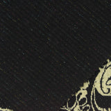 Black Floral Interlock Knit, Poly-Viscose — photo 1