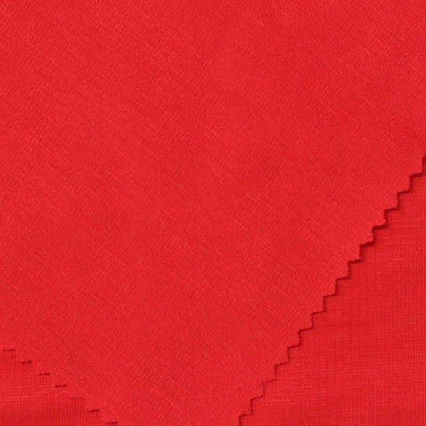 Viscose Nylon Stretch Ponte Knit Fabric, 180 gsm, 160 cm — Red, ref EF-254849