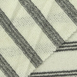 Dark Grey Horizontal-Stripe Chunky Knit, Viscose-Poly — photo 1
