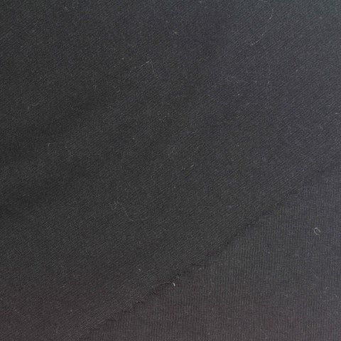 Black Jersey Knit, Poly-Cotton