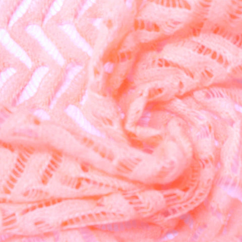 Light Pink Textured Lace, Polyester