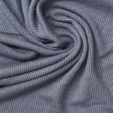Viscose Stretch Rib Knit Fabric, 200 gsm, 130 cm — Blue, ref EF-258205 — photo 1