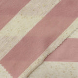 Pink Horizontal-Stripe Jersey Knit, Poly-Cotton — photo 1