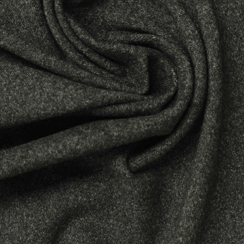 Dark Grey Marl Jersey Knit, Polyester, 190 gsm, 160 cm, ref EF-246402