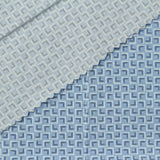 Light Blue Geometric Knit, Poly-Cotton — photo 1