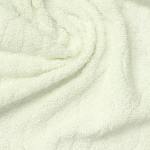 Cream Tone-on-Tone Crepe, Polyester
