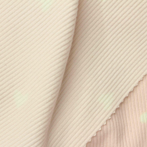 Light Pink Heart Rib Knit, Polyester