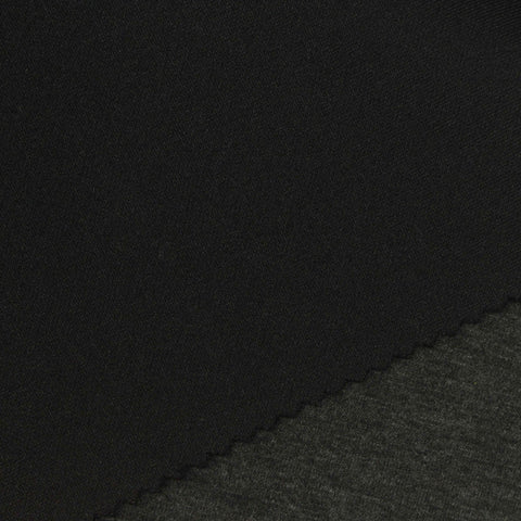Dark Grey Marl Scuba Knit, Polyester, 320 gsm
