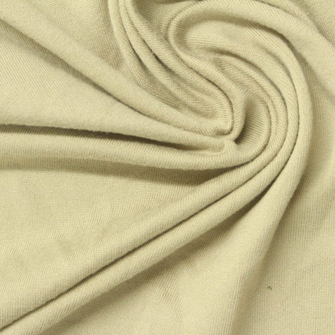 Brushed Polyester Stretch Milk Silk Knit Fabric, 176 gsm, 170 cm — Khaki