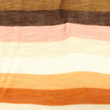 Cream Irregular-Stripe Rib Knit, Viscose — photo 1