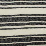 Black Horizontal-Stripe Chunky Knit, Viscose-Poly, 106 gsm — photo 1