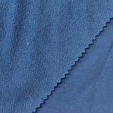 Cotton Polyester French Terry Fabric, 230 gsm, 170 cm — Blue — photo 1