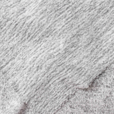 Light Grey Heathered-Marl Chunky Knit, Viscose-Poly, 195 gsm