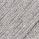 Pale Grey Textured-Stripe Pointelle Knit, Viscose-Poly — photo 1