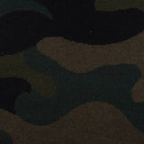 Dark Green Camo Jersey Knit, Cotton-Poly — photo 1