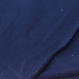 Navy Glitter-Dot Jersey Knit, Cotton — photo 1