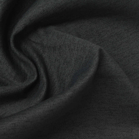 Dark Grey Heathered-Marl Scuba Knit, Polyester, 272 gsm
