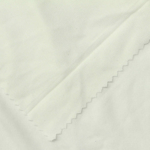 100% Silk Knit Fabric, 150 gsm, 150 cm — White