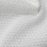 Polyester Stretch Chunky Knit Fabric, 250 gsm, 180 cm — White — photo 1