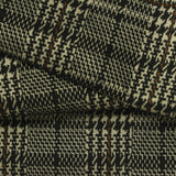 Black Houndstooth Interlock Knit, Polyester, 190 gsm — photo 1