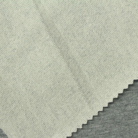 Grey Marl French Terry, Cotton, 220 gsm