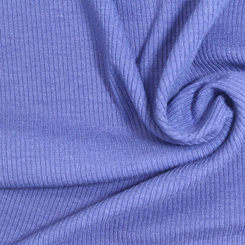 Viscose Stretch Rib Knit Fabric, 280 gsm, 120 cm — Purple