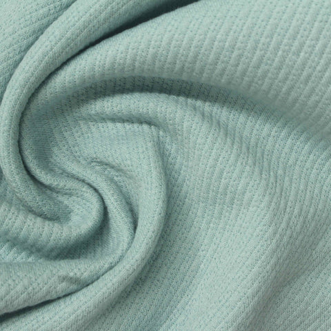 Jacquard Cotton Polyester Stretch Milk Silk Knit Fabric, 290 gsm, 160 cm — Green