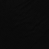 Viscose Stretch Rib Knit Fabric, 170 gsm, 165 cm — Black — photo 1