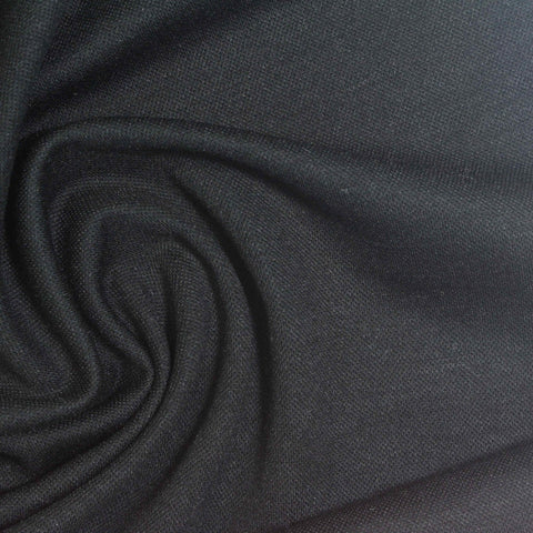 Dark Grey Marl Piqué Knit, Viscose-Nylon, 230 gsm