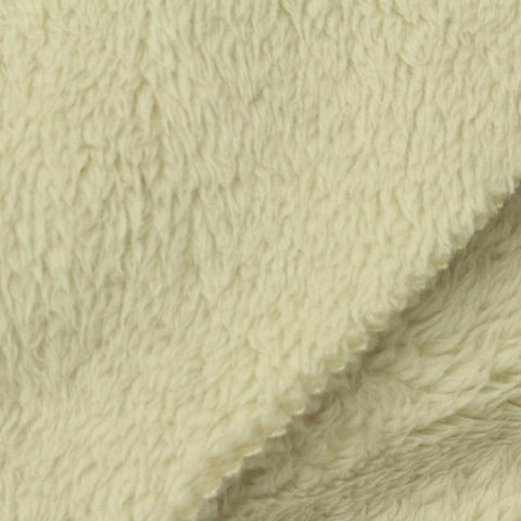 100% Polyester Sherpa Fleece Fabric, 338 gsm, 164 cm — Yellow