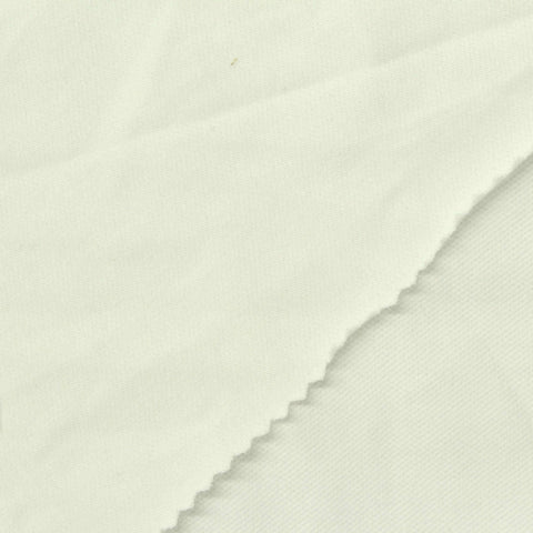 Cotton Stretch Piqué Knit Fabric, 200 gsm, 175 cm — Beige
