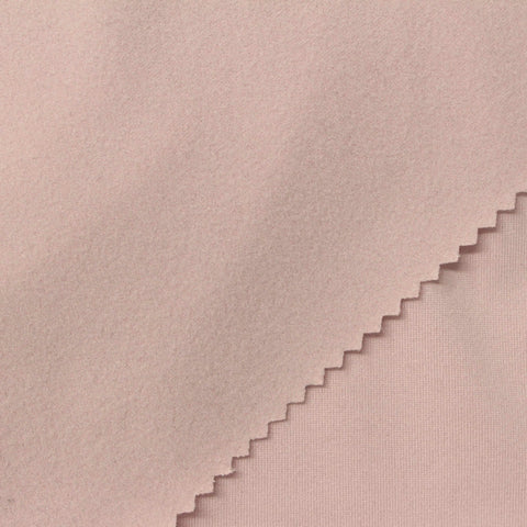 Brushed Polyester Stretch Milk Silk Knit Fabric, 175 gsm, 163 cm — Pink