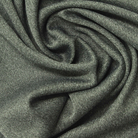 Heathered Green Marl Interlock Knit, Polyester