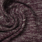 Burgundy Marl Chunky Knit, Viscose-Poly, 185 gsm — photo 1