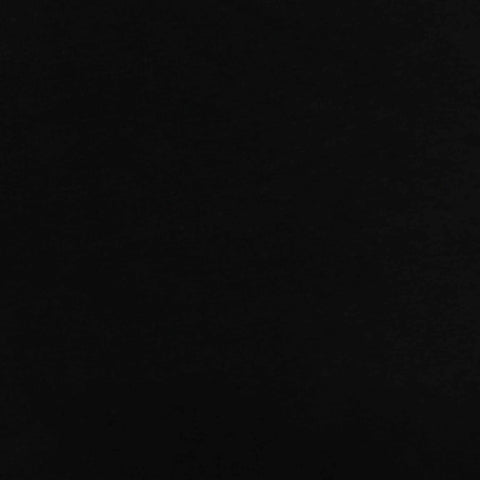 Polyester Cotton Stretch Interlock Knit Fabric, 550 gsm, 145 cm — Black