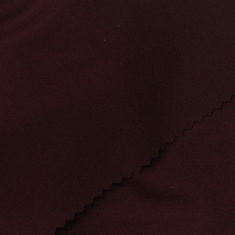 Viscose Nylon Stretch Ponte Knit Fabric, 240 gsm, 150 cm — Red