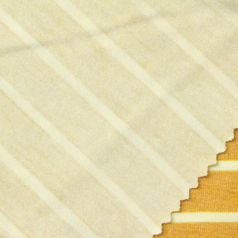 Mustard Stripe Jersey Knit, Poly-Viscose