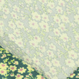 Yellow Flowers Jersey Knit, Polyester — photo 1