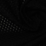 Nylon Stretch Knit Fabric, 200 gsm, 150 cm — Black — photo 1