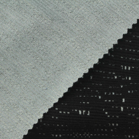 Black Marl Jacquard, Cotton-Poly, 350 gsm