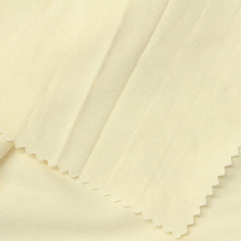 100% Cotton Interlock Knit Fabric, 200 gsm, 175 cm — Yellow